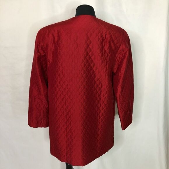 The J. Peterman Company Vintage Silk Quilted Jacket - Women’s 8 - Picture 5 of 6